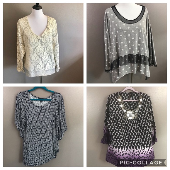 Karen Kane Tops - Karen Kane Kikit Billi Sioni 4 Top Bundle All XL
